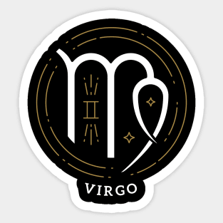 Virgo Zodiac Sign Horoscope Birthday Present Gift Sticker